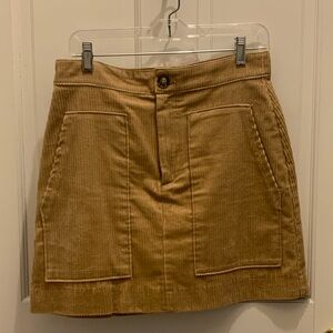 H&M corduroy mini skirt size 8